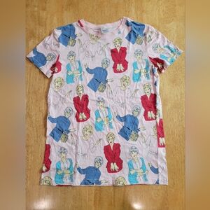 EUC Golden Girls x Cakeworthy pink tee shirt top